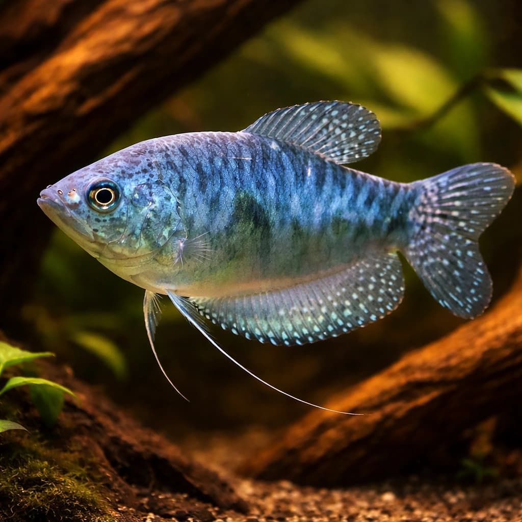 Gold Three-Spot Gourami (Trichopodus trichopterus)