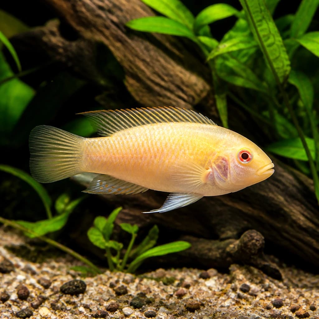 Super Red Rainbow Kribensis (Pelvicachromis pulcher)