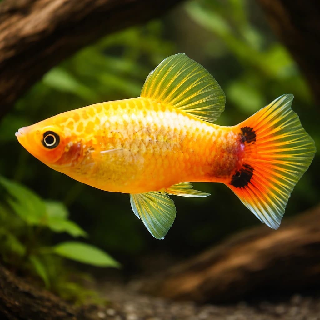 Coral Red Platies – vibrant solid-red Xiphophorus maculatus livebearers