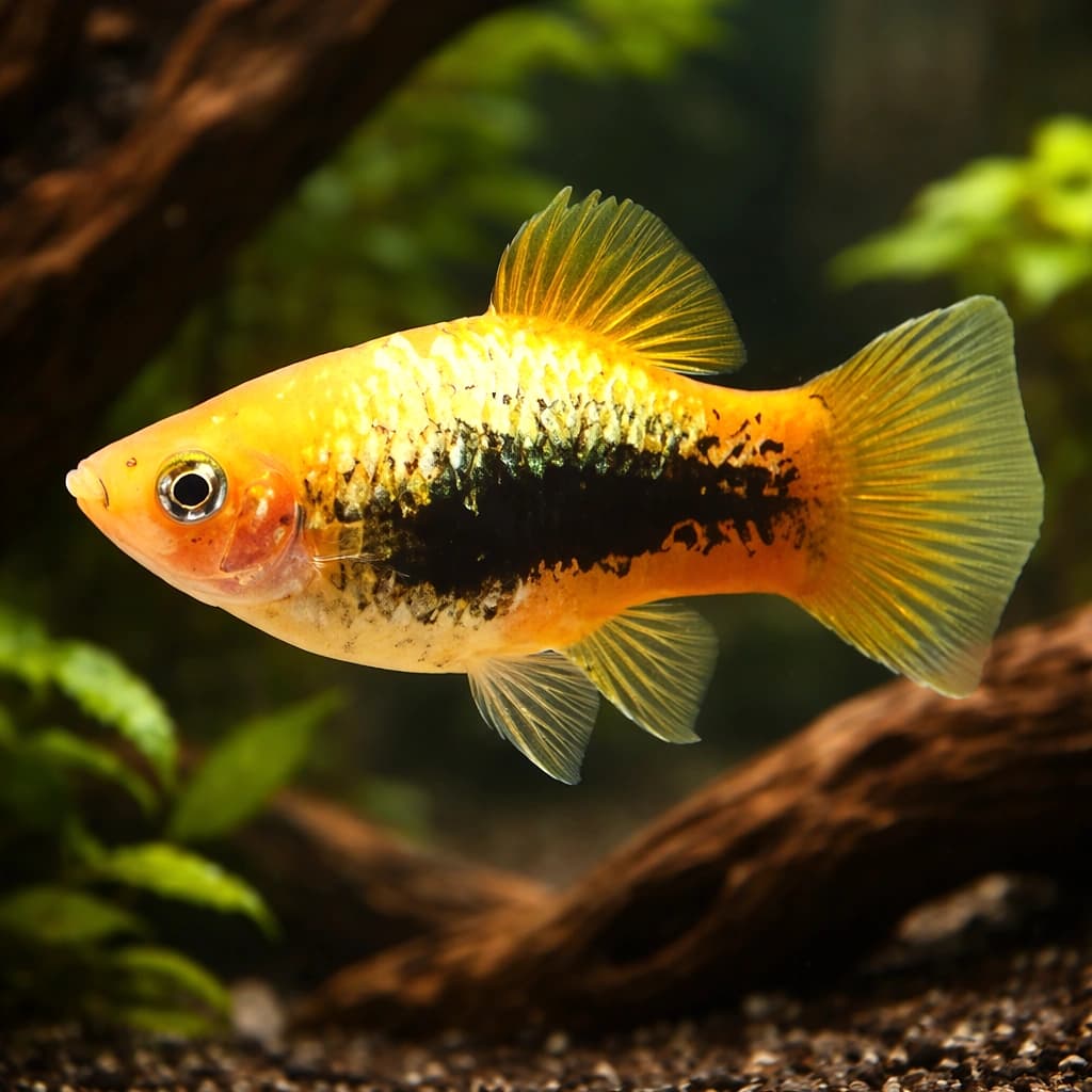 Coral Red Platies – vibrant solid-red Xiphophorus maculatus livebearers