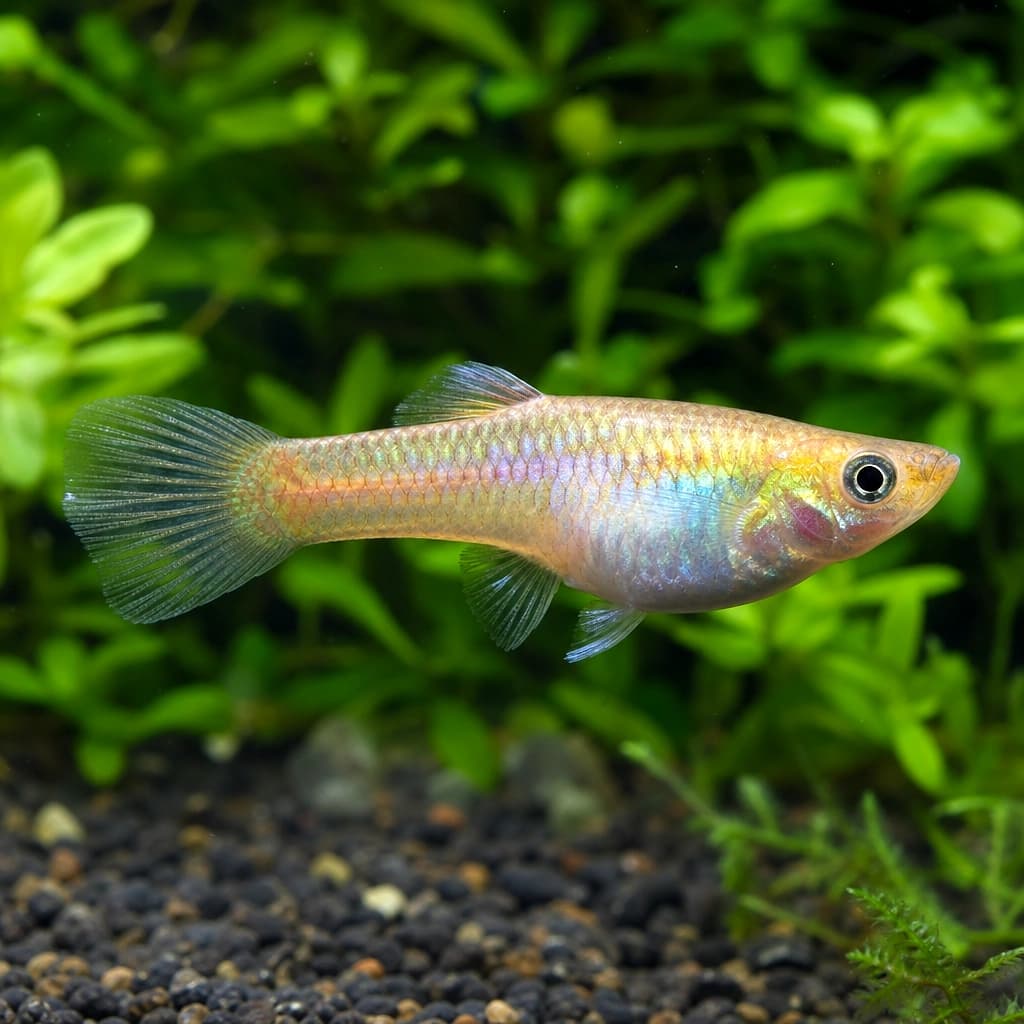 Poecilia reticulata female rainbow