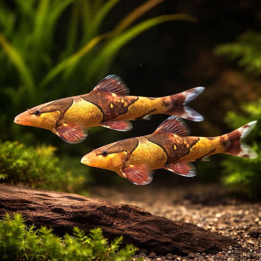A Red Hillstream Loach showing the characteristic orange stippling