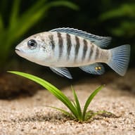 Labidochromis sp. nkali — African cichlids UK — Lake Malawi Cichlids UK — close view showing fin and scale detail - view 4