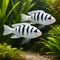 Two representative Chimate Dogtooth Cichlids; scene is illustrative and quantity one supplies one unsexed fish - view 2