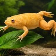 African clawed frog, albin — close view showing fin and scale detail — representative image - view 4