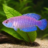 Alexandri's Pearl Fish size reference beside aquarium plants — representative image - view 4
