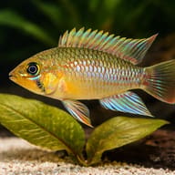 Algodon Dwarf Cichlid — close view showing fin and scale detail — representative image - view 4