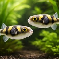 Amazon Puffer — pair in a planted aquarium — representative image - view 2