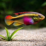 Kribensis Cichlid colour and fin detail (Pelvicachromis pulcher) — representative image - view 4
