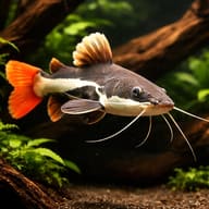 Red-Tailed Catfish (Phractocephalus hemiliopterus) - view 1
