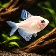 Gold Widow Tetra (Gymnocorymbus ternetzi) - gold albino schooling tetra — representative image - view 1