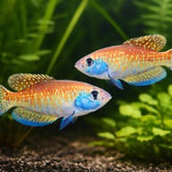 Argentine Pearl pair with floating cover — planted view - view 2