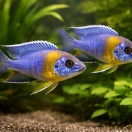 Maulana Peacock Cichlid pair in a planted aquarium — representative image - view 2