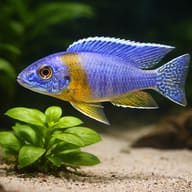 Maulana Peacock Cichlid close view showing fin and scale detail — representative image - view 4