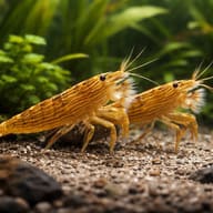 Wood Bamboo Shrimp group on planted aquarium perches (Atyopsis moluccensis) — representative image - view 2