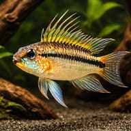 Banded Dwarf Cichlid orange — representative image - view 1