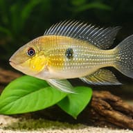 Bandit Cichlid — close view showing fin and scale detail — representative image - view 4