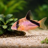 Bandit Cory (Hoplisoma melini) with aquarium plants for scale and body shape — representative image - view 4