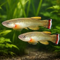 Bar-Tailed Rivulus — pair in a planted aquarium — representative image - view 2