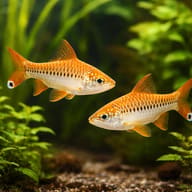 Barbus /Barbodes/ ablabes 3,5 — pair in a planted aquarium — representative image - view 2
