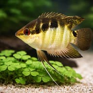 Barred Cichlid — close view showing fin and scale detail — representative image - view 4