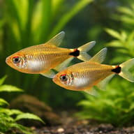 Beacon Fish (Hemigrammus ocellifer) — pair in a planted aquarium — representative image - view 2