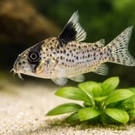 False-Spotted Cory (Corydoras leucomelas) showing adult scale — representative image - view 4