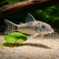 Corydoras Olga (Corydoras simulatus) — best algae eating fish — Catfish cory pleco — close view showing fin and scale detail - view 4