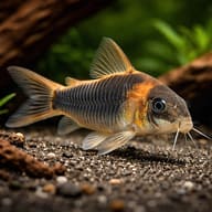 Horseman Cory on sandy substrate with driftwood — representative image - view 2