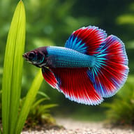 Betta battle paradise DUO mixed colors 1 pc — close view showing fin and scale detail — representative image - view 4