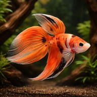 Veiltail Nemo Male Betta — betta fish temperature — Betta Fighter fish UK — representative image - view 1