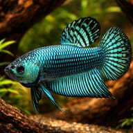 Betta spl. male Alien green — betta fish UK — Betta Fighter fish UK — representative image - view 1