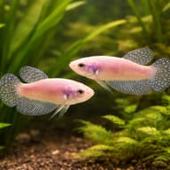 Betta spl. female Alien blue L — pair in a planted aquarium — representative image - view 2