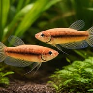 Betta spl. female Mahachaiensis XL — pair in a planted aquarium — representative image - view 2