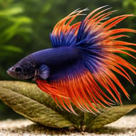 Betta spl. male crowntail bicolor XL — close view showing fin and scale detail — representative image - view 4