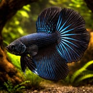 Betta spl. male halfmoon black orchid XL — representative image - view 1