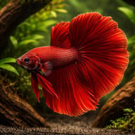 Betta spl. male halfmoon red XL — representative image - view 1