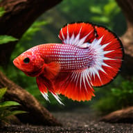 Betta spl. male plakat hellboy red — representative image - view 1