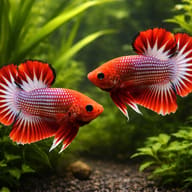 Hellboy Plakat Betta XL pair in a planted aquarium — representative image - view 2