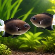 Bicolor chromis - Marine Aquarium Livestock (Chromis margaritifer) pair in a planted aquarium — representative image - view 2