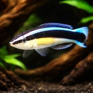 Bluestreak Cleaner Wrasse M (Labroides dimidiatus) — representative image - view 1