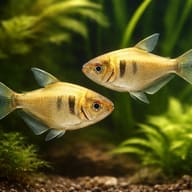 Brass Tetra (Hyphessobrycon bifasciatus) pair in planted aquarium visual — representative image - view 2
