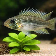 Breitbinden Dwarf Cichlid — close view showing fin and scale detail — representative image - view 4