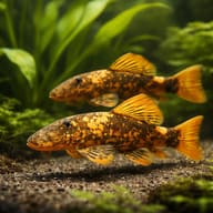 Red & Black Bristlenose Pleco — Bristle-Nose catfish red+black — pair in a planted aquarium — representative image - view 2