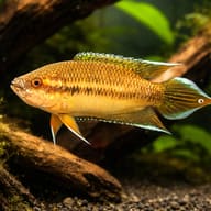 Brown Spiketail Paradisefish (Pseudosphromenus dayi) hero aquarium view — representative image - view 1