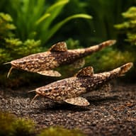 Guitarrita (Bunocephalus coracoideus) pair in a planted aquarium — representative image - view 2