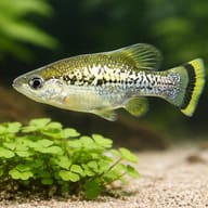 Butterfly Goodeid (Ameca splendens) scale and plant aquarium scene — representative image - view 4