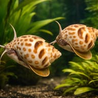 Bybylon Shell Light M (Babylonia spirata) — pair in a planted aquarium — representative image - view 2