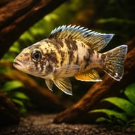 Orange Blanche Pecock Cichlid — representative image - view 1