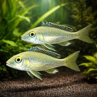 Callochromis stappersi 3 — pair in a planted aquarium — representative image - view 2